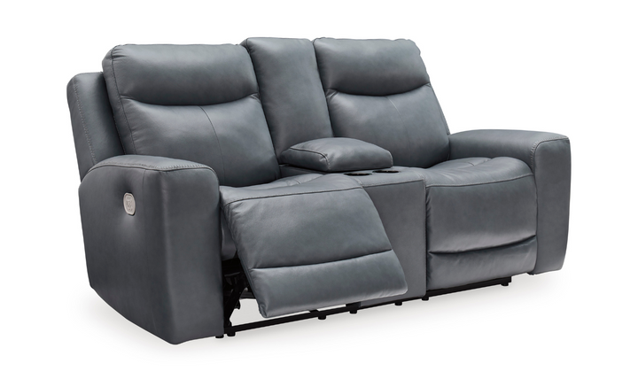 Mindanao Leather Power Recliner Living Room Set