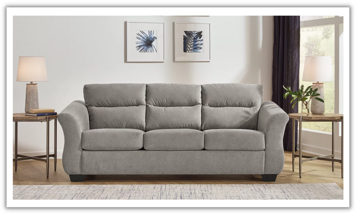 Ashley Miravel Fabric Queen Sofa Sleeper with Memory Foam Mattress