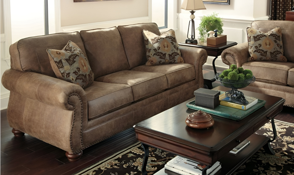 Modern Heritage Larkinhurst 3-Seater Queen Sleeper Sofa in Brown- jennifer furniture