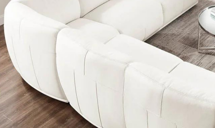 Moon 3-Pieces Leather Sectional Sofa