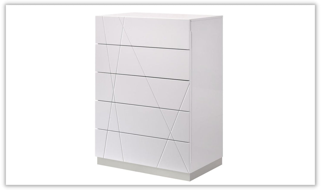 Naples Premium Rectangular Chest with 5 Drawers