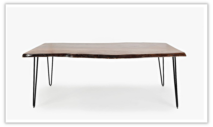 Jofran TimelessWood Edge 79" Modern Dining Table in Brown