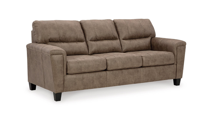 Ashley  Navi 3-Seater Queen Faux Leather Sofa Sleeper