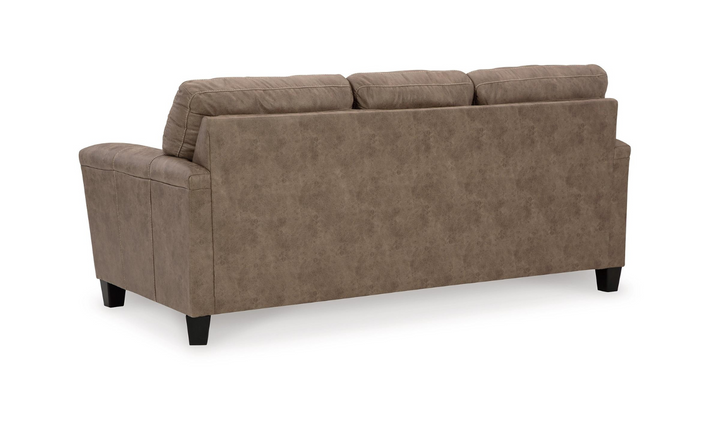 Ashley  Navi 3-Seater Queen Faux Leather Sofa Sleeper