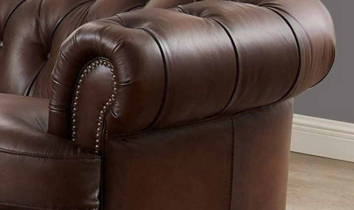 Newport Leather Chair With Wooden Legs-Jennifer Furniture