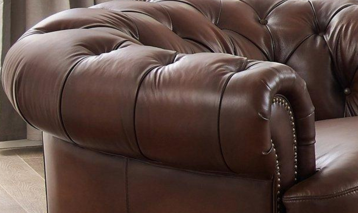 Newport Leather Chair With Wooden Legs-Jennifer Furniture