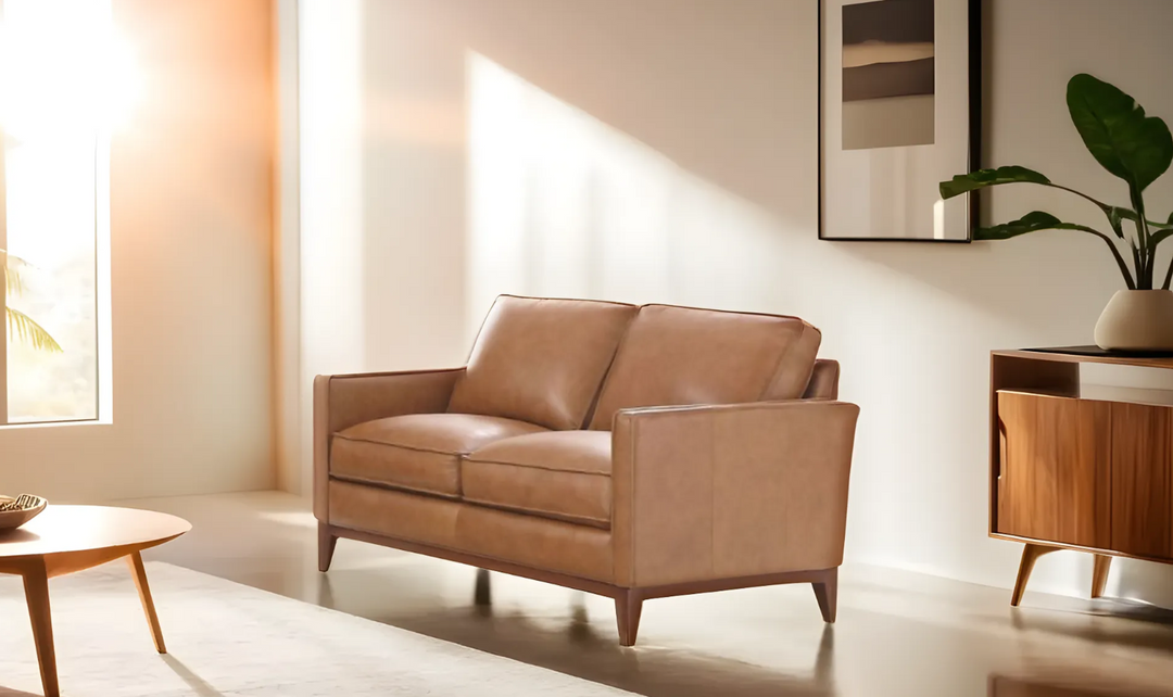 Newport Loveseat in Camel- jennifer furniture