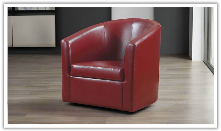 PASSOV SWIVEL CHAIR  (RED) Jennifer furniture