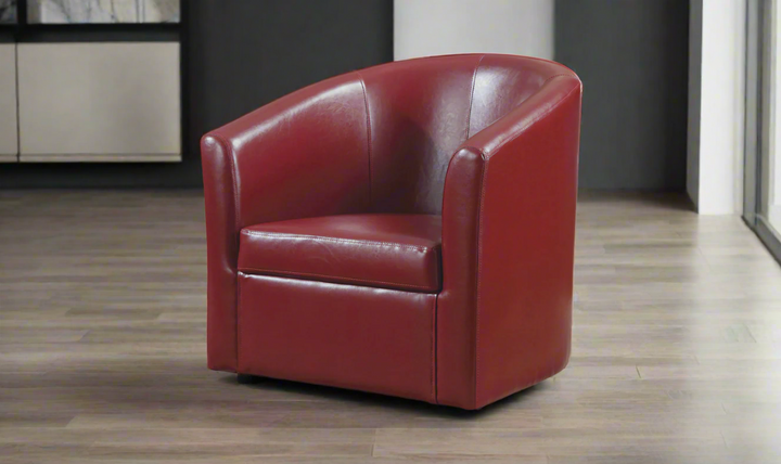 PASSOV SWIVEL CHAIR  (RED) Jennifer furniture