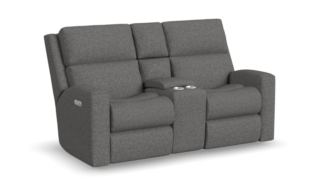 Penn Power Reclining Loveseat with Power Headrests & Footrests-jenniferfurniture