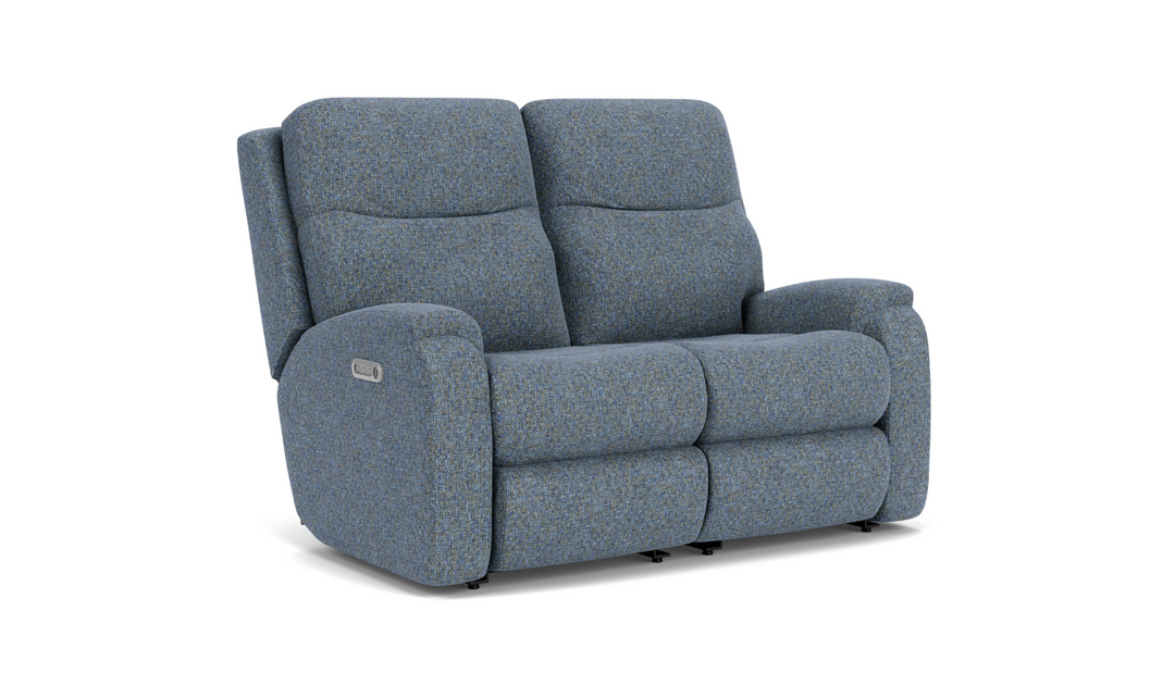 Penn Power Reclining Loveseat with Power Headrests & Footrests-jenniferfurniture