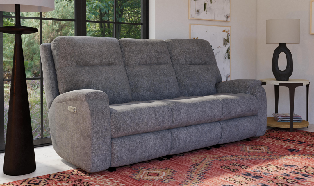 Penn Power Reclining Sofa with Power Headrests & Footrests-jenniferfurniture