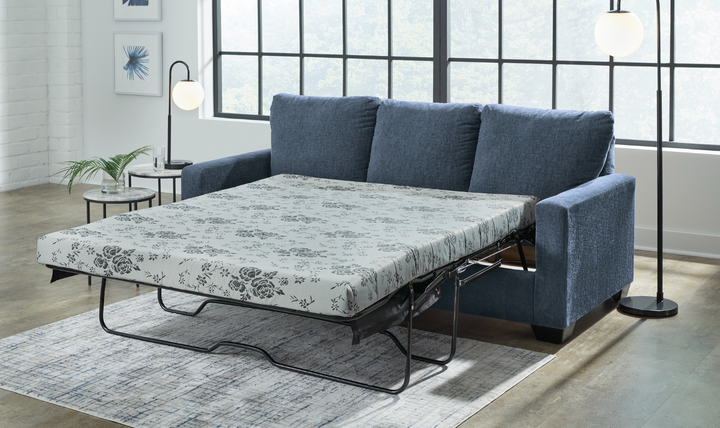 Rannis Fabric Sofa Sleeper with Memory Foam Mattress-Jennifer Furniture