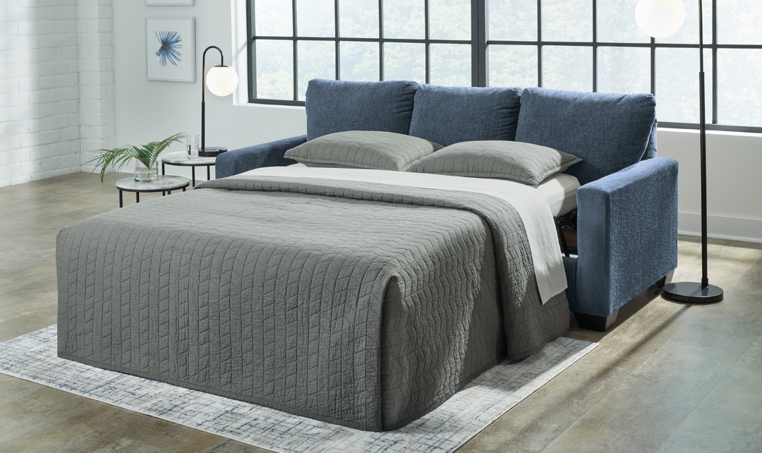 Rannis Fabric Sofa Sleeper with Memory Foam Mattress-Jennifer Furniture