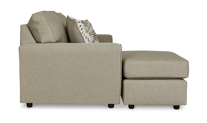 Renshaw L-Shaped Fabric Sofa Chaise In Pebble