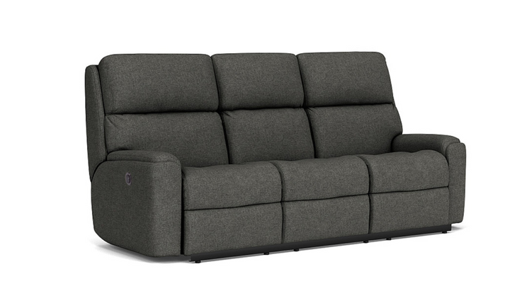 Rio Power Reclining Fabric Sofa With Power Headrests