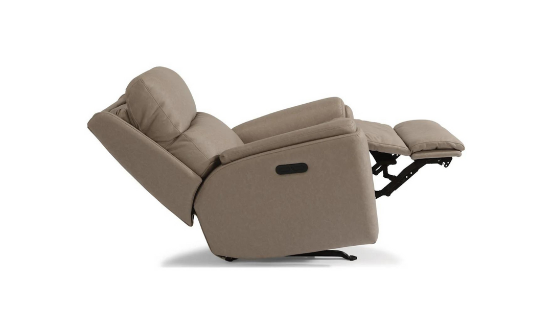 Rio Power Rocking Recliner Fabric Chair With Power Headrest-jenniferfurniture