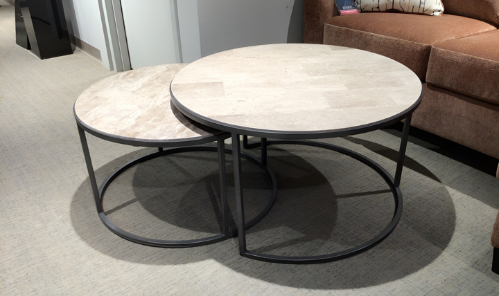 Round nesting coffee table