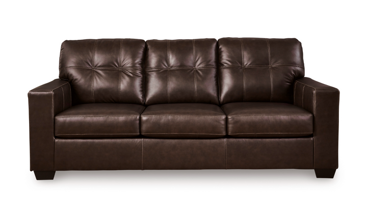 Santorine Tufted Queen Sofa Sleeper in Leather-Jennifer Furniture