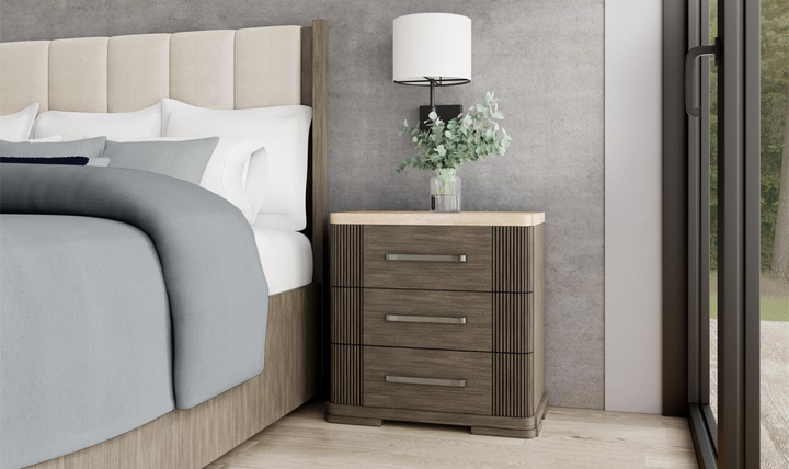 Sariel 3 Drawers Nightstand