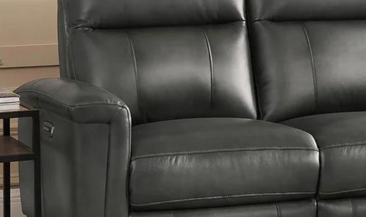 Sherwood Power Headrest Top Grain Leather Zero Gravity Recliner Living Room Set