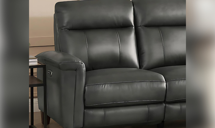 Sherwood 3-Seater Power Headrest Top Grain Leather Zero Gravity Reclining Sofa