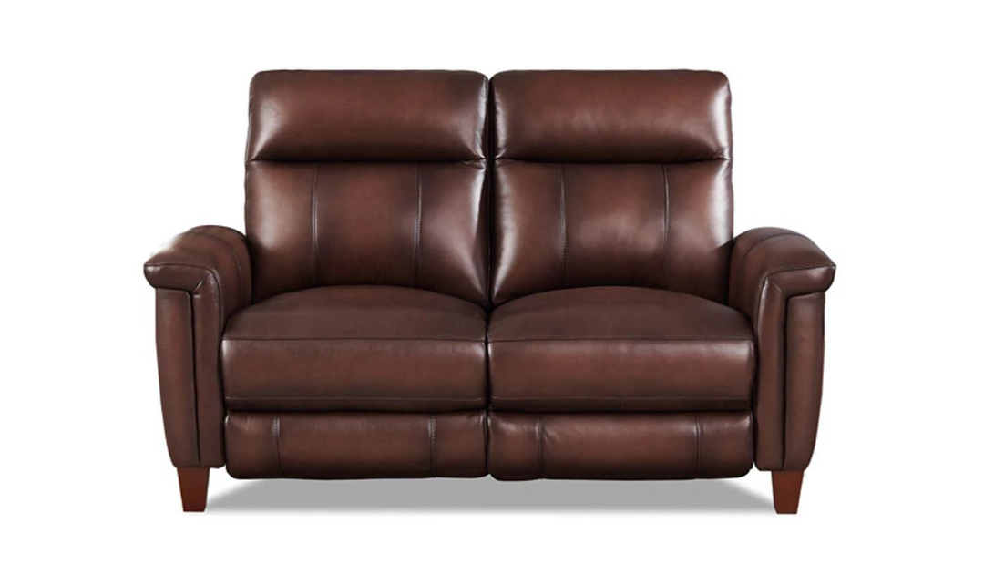 Sherwood Power Headrest Top Grain Leather Zero Gravity Reclining Loveseat