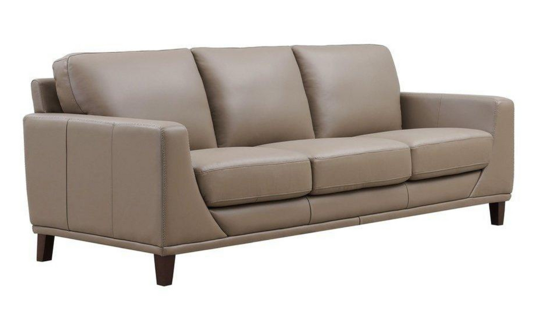 Soma 3-Seater Leather Sofa With Box Seat Cushions-Jennifer Furniture