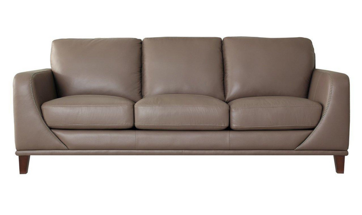 Soma 3-Seater Leather Sofa With Box Seat Cushions-Jennifer Furniture