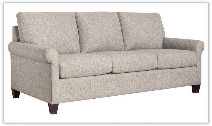 Bassett Spencer Casual Sofa with Rolled Arms