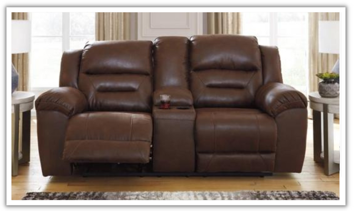 Stoneland Power Reclining Leather Living Room Set