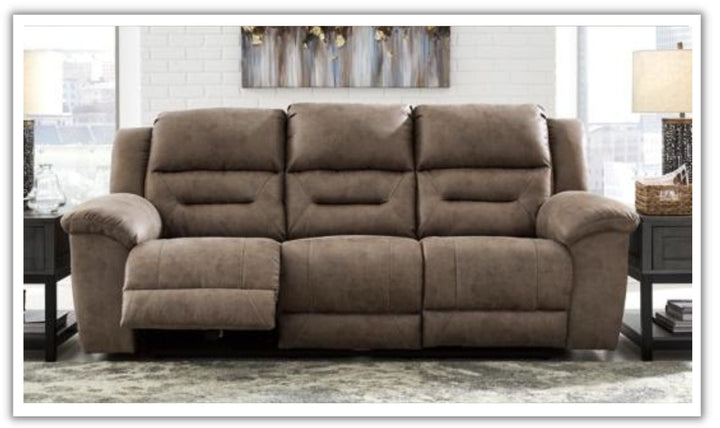 Stoneland Power Reclining Leather Living Room Set