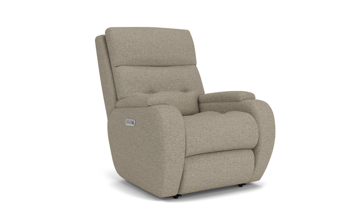 Strait Power Recliner Chair With Power Headrest-jenniferfurniture