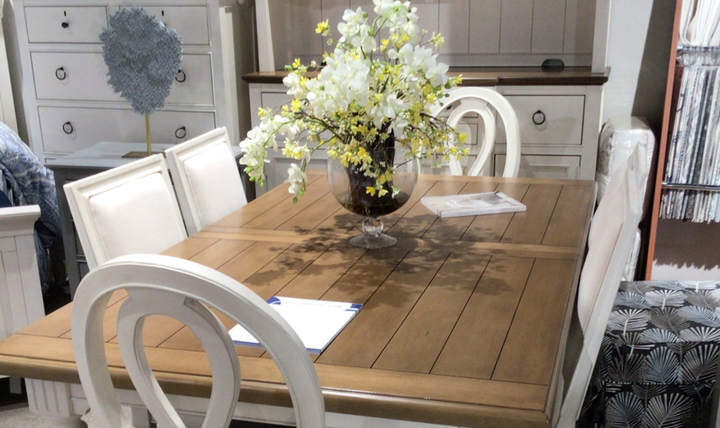 Summer Hill Dining Table & 6 chairs - Jennifer Furniture