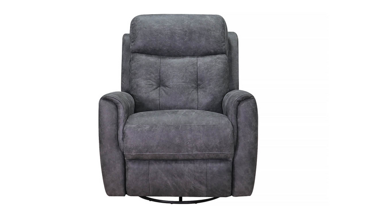 Torino Leather Swivel Rocker Recliner with Power Headrest