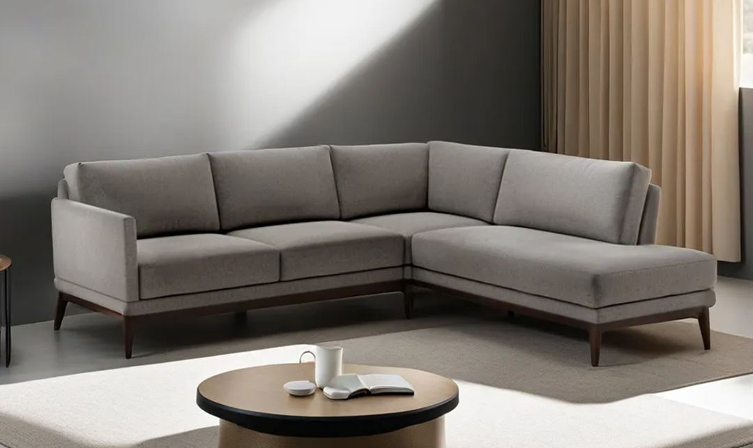 Luonto Viola L-Shaped Fabric Sectional Sofa