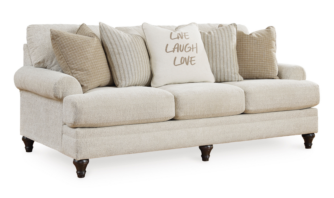 Ashley Valerani 3 Seater Fabric Sofa in Sandstone