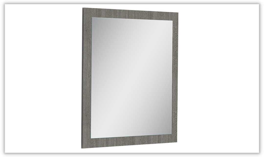 Jennifer Italia Victoria Premium Wooden Mirror In Light Gray