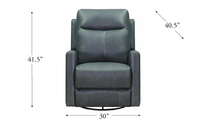 Vienna Manual Swivel Rocker Leather Recliner Chair