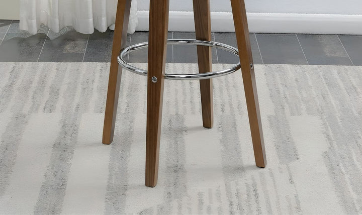 WOOD SWIVEL BAR STOOL