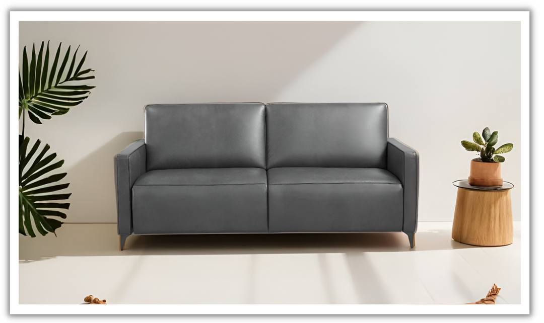 Wigan Italian Leather Queen Sleeper Sofa - Luxury Overnight Collection