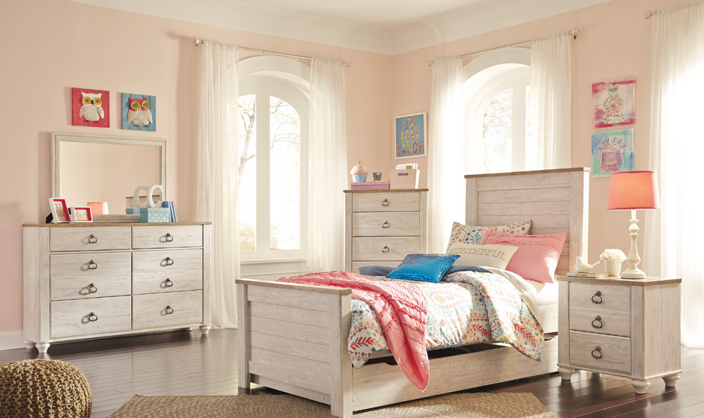 Willowton Panel Bedroom Set-Jennifer Furniture