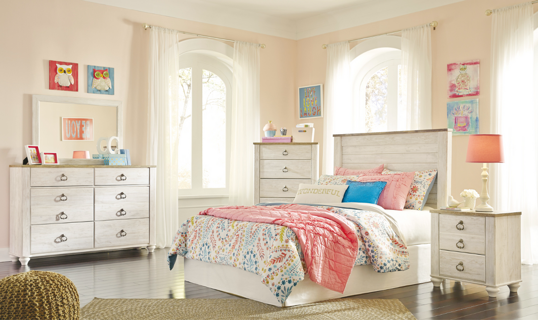 Willowton Panel Bedroom Set-Jennifer Furniture