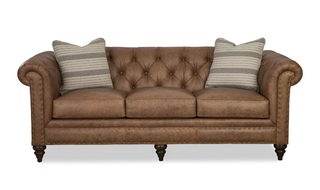 Winslow Leather sofa- jennifer furniture