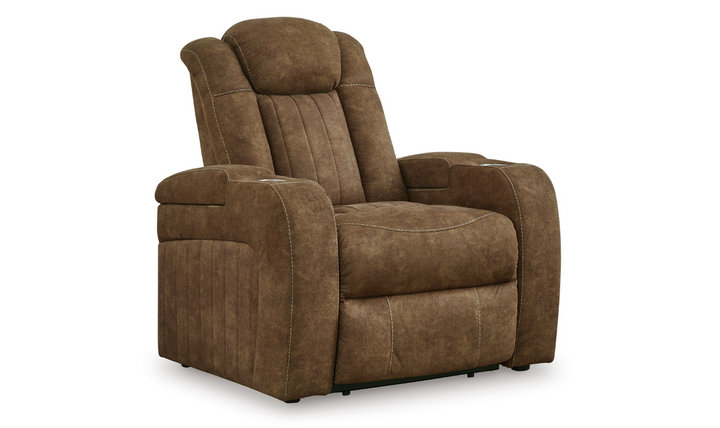 Wolfridge Leather Power Recliner Chair-Jennifer Furniture