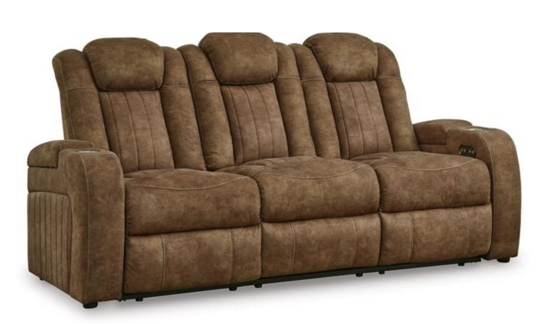 Wolfridge Leather Power Reclining Living Rom Set