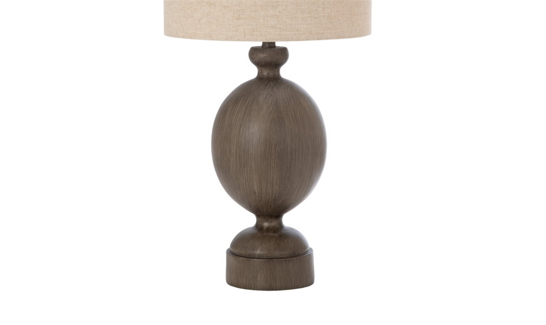 Wren 30" Distressed Brown Poly Table Lamp, (Set of 2)