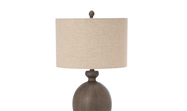 Wren 30" Distressed Brown Poly Table Lamp, (Set of 2)