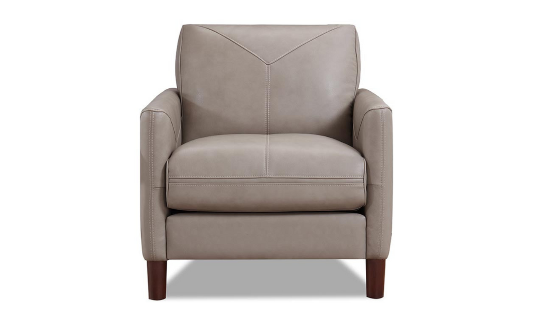 Yorkdale Leather Chair With Track Arms-Jennifer Furniture 