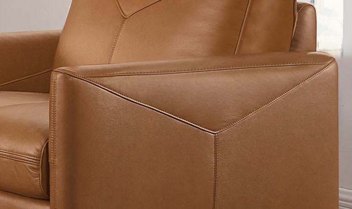 Yorkdale Leather Chair With Track Arms-Jennifer Furniture 